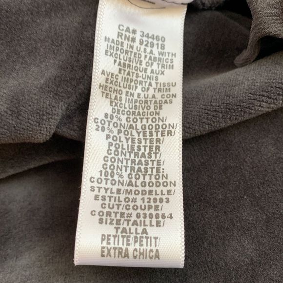 Juicy Couture Track Suit Set Jacket & Pants Velour S/P Dark Gray - Picture 14 of 16